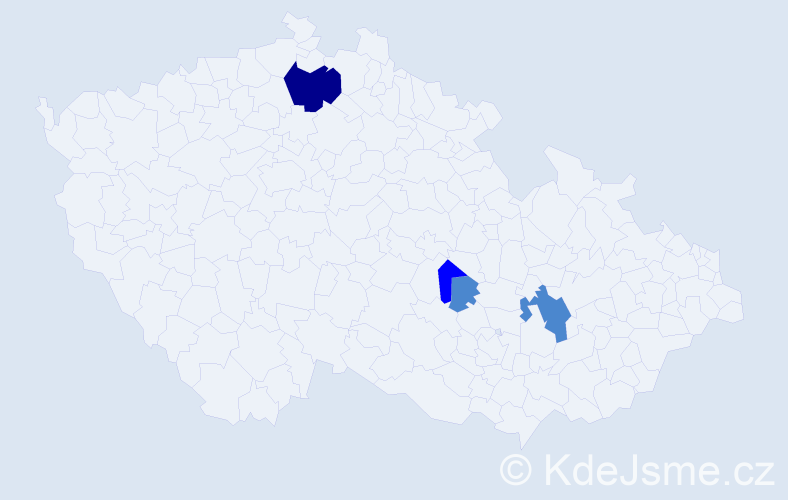Příjmení: 'Iwachov', počet výskytů 7 v celé ČR