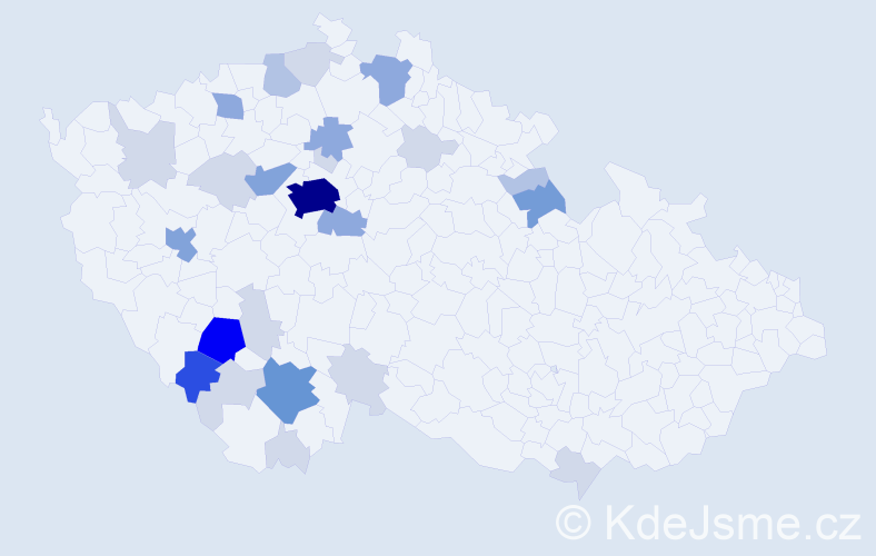 Příjmení: 'Grabmüller', počet výskytů 84 v celé ČR