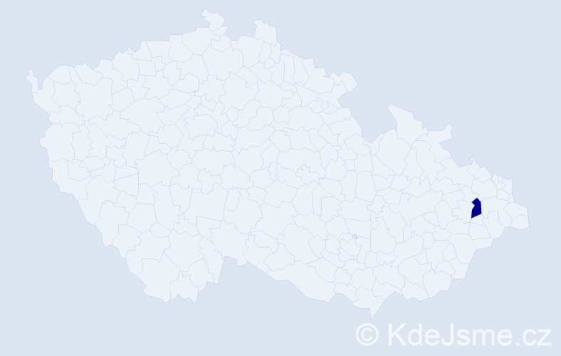Příjmení: 'Oldenburg', počet výskytů 1 v celé ČR