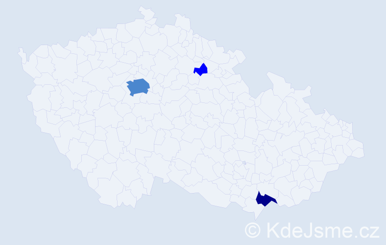 Příjmení: 'Boťánek', počet výskytů 6 v celé ČR