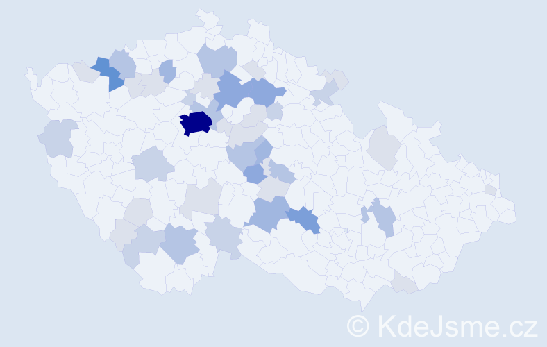 Příjmení: 'Zmrhalová', počet výskytů 120 v celé ČR