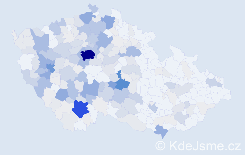 Příjmení: 'Baloun', počet výskytů 935 v celé ČR