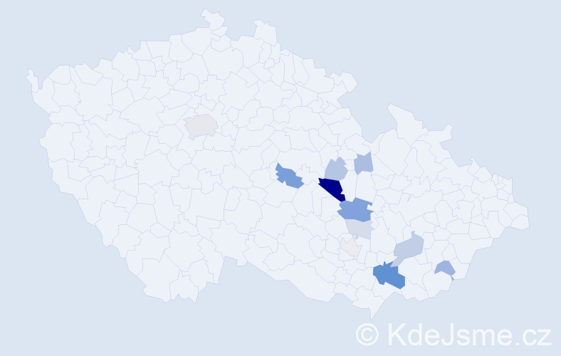 Příjmení: 'Karská', počet výskytů 31 v celé ČR