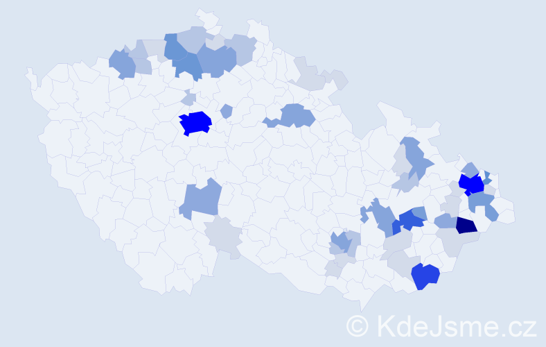 Příjmení: 'Matušík', počet výskytů 157 v celé ČR