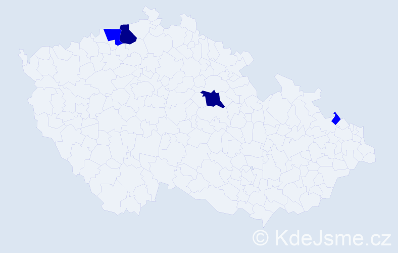 Příjmení: 'Slaviková', počet výskytů 6 v celé ČR