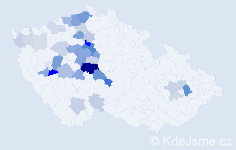 Příjmení: 'Zoula', počet výskytů 113 v celé ČR