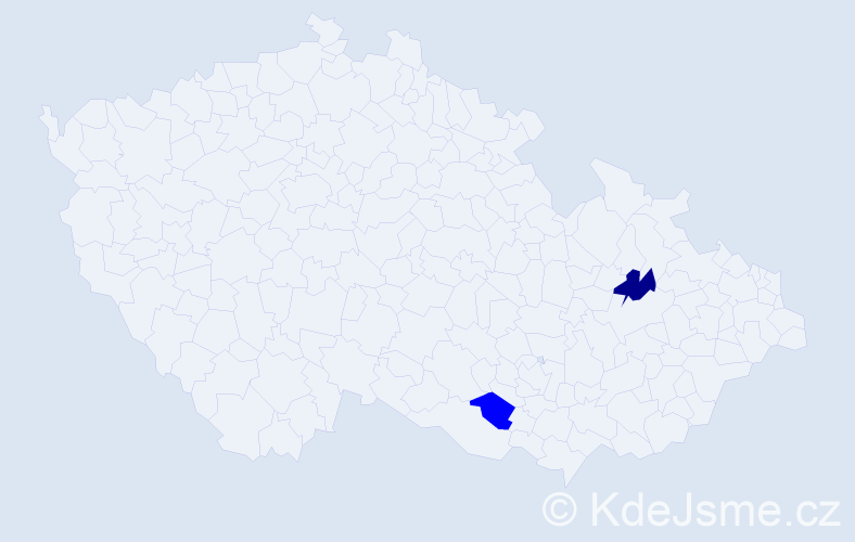 Příjmení: 'Golčiter', počet výskytů 3 v celé ČR