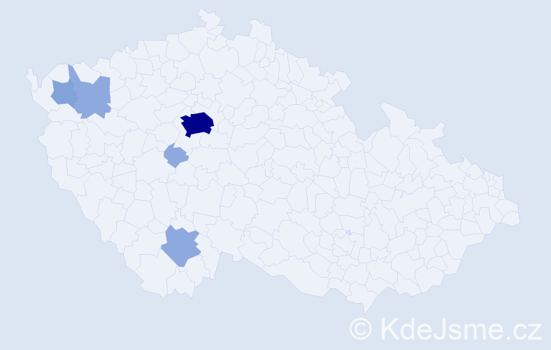 Příjmení: 'Görglová', počet výskytů 13 v celé ČR