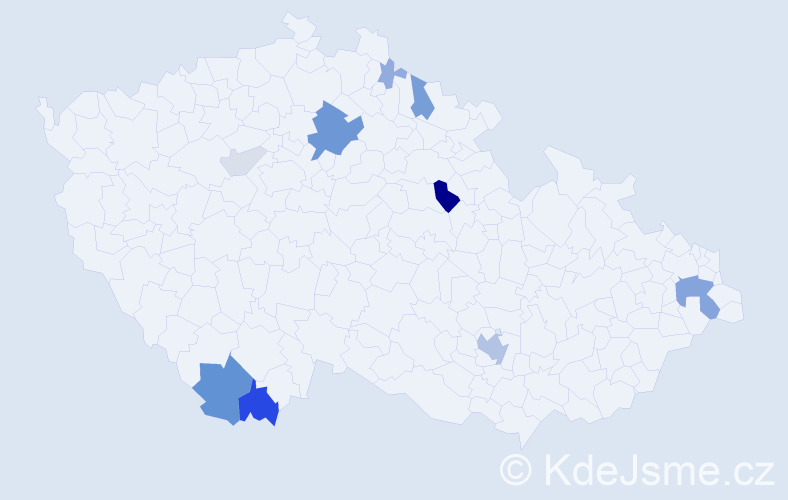 Příjmení: 'Maroši', počet výskytů 34 v celé ČR
