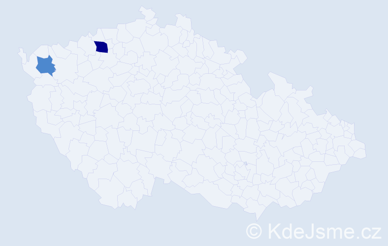 Příjmení: 'Konheiserová', počet výskytů 6 v celé ČR
