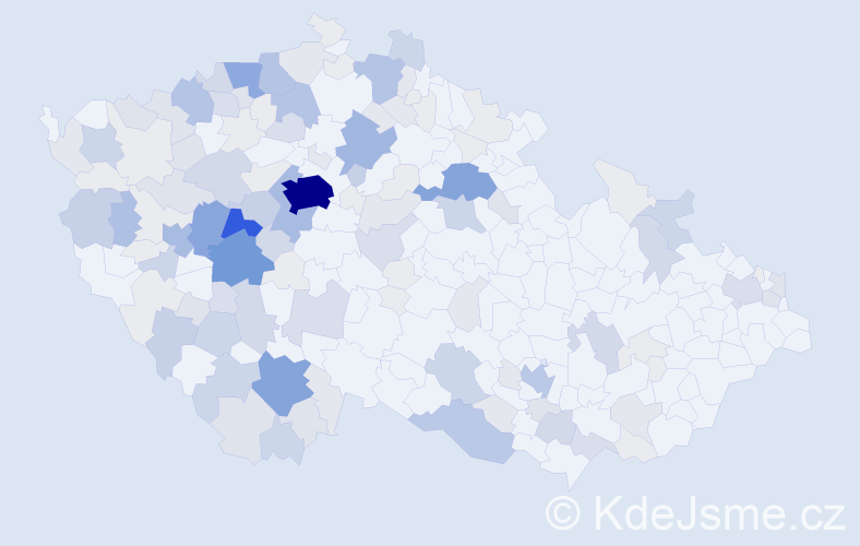 Příjmení: 'Šlapák', počet výskytů 567 v celé ČR