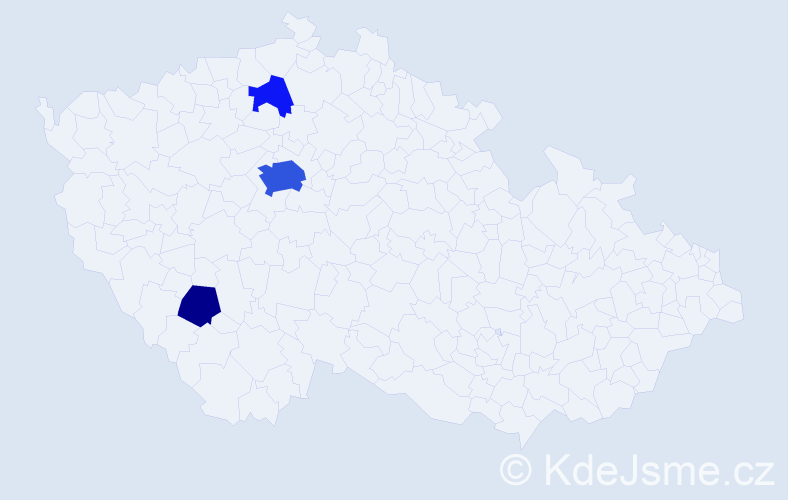 Příjmení: 'Kvetsko', počet výskytů 11 v celé ČR