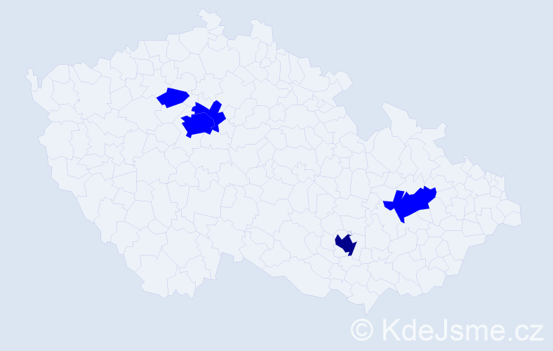 Příjmení: 'Bročko', počet výskytů 6 v celé ČR