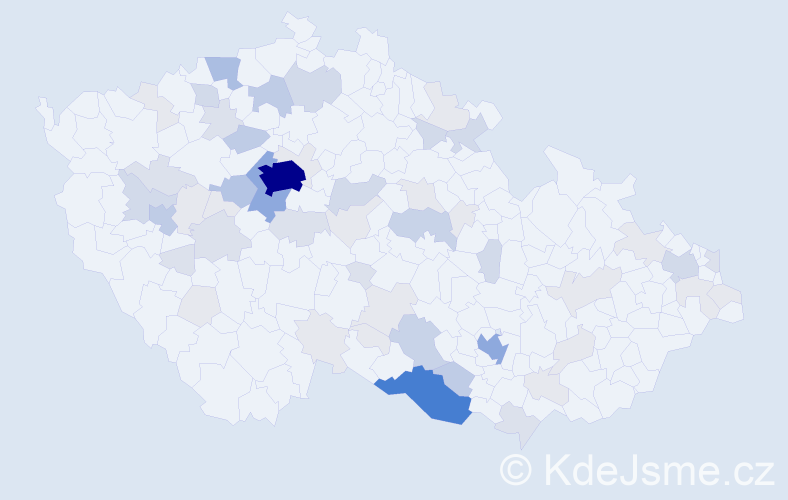 Příjmení: 'Hamzová', počet výskytů 195 v celé ČR