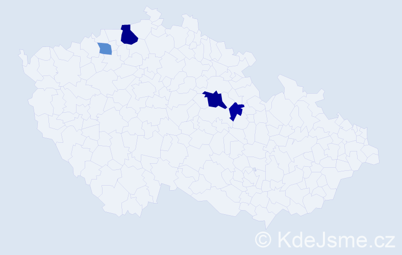 Příjmení: 'Kariško', počet výskytů 8 v celé ČR