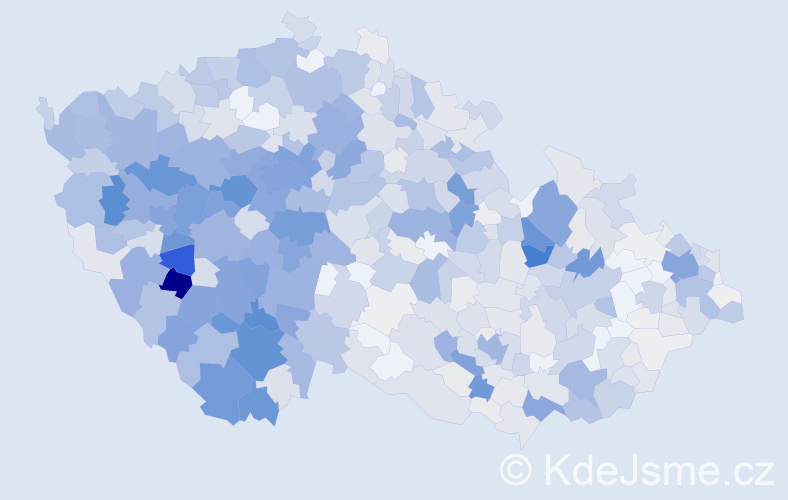 Příjmení: 'Sládková', počet výskytů 2931 v celé ČR