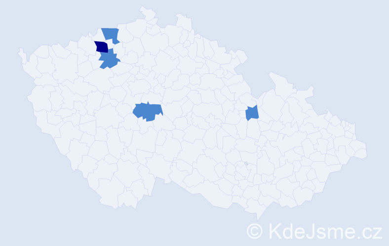 Příjmení: 'Adamenko', počet výskytů 7 v celé ČR