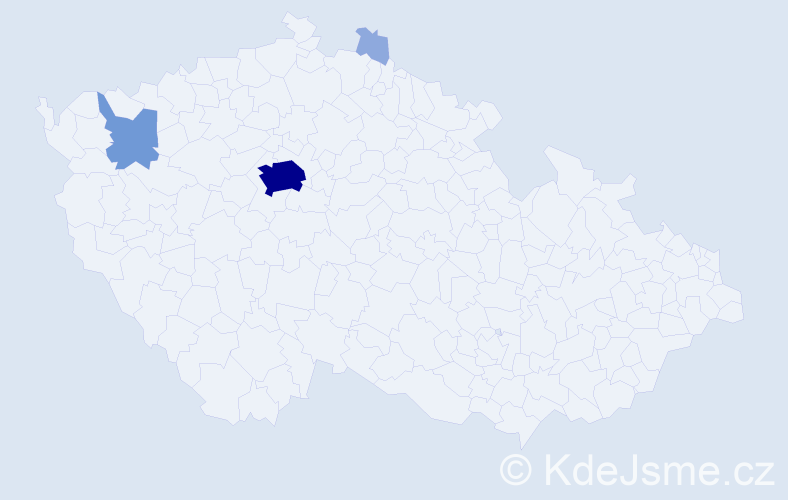Příjmení: 'Fingerlandová', počet výskytů 9 v celé ČR