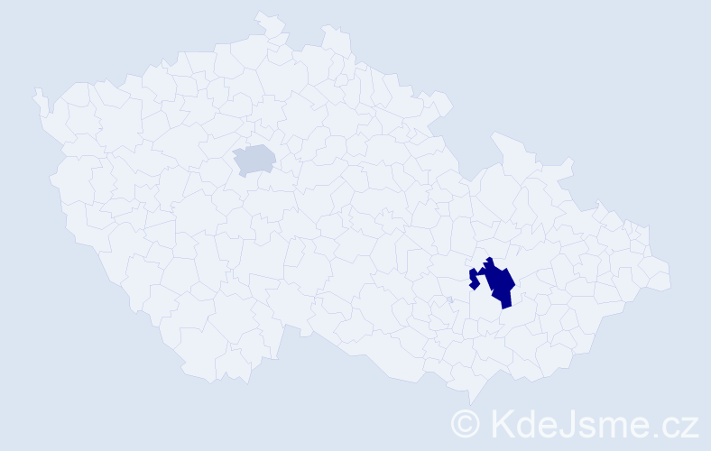Příjmení: 'Korbařová', počet výskytů 18 v celé ČR