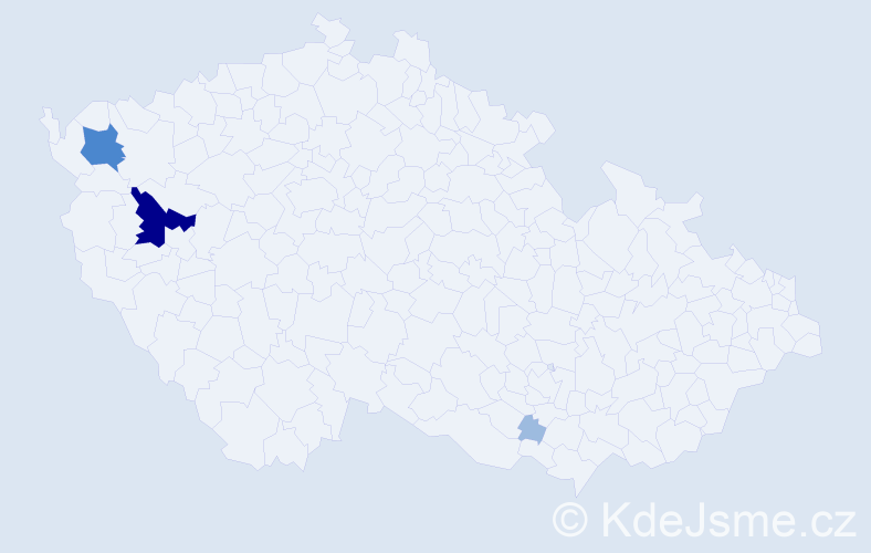 Příjmení: 'Furisová', počet výskytů 7 v celé ČR