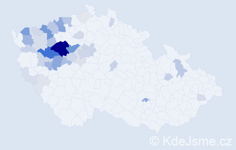 Příjmení: 'Kounovská', počet výskytů 152 v celé ČR