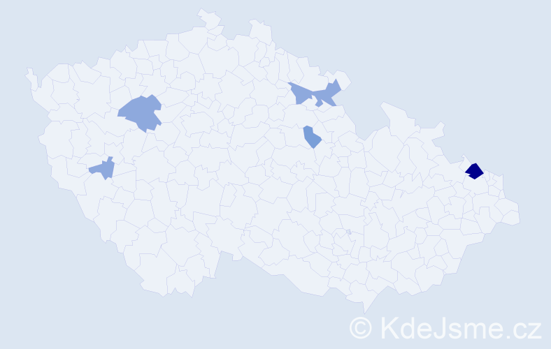 Příjmení: 'Kosel', počet výskytů 13 v celé ČR