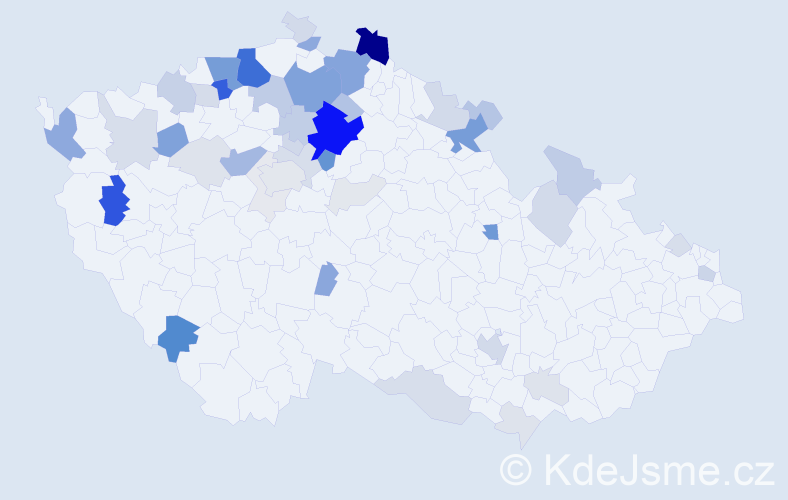 Příjmení: 'Dančo', počet výskytů 201 v celé ČR