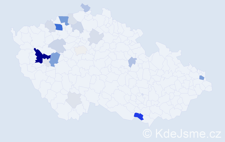 Příjmení: 'Tipanová', počet výskytů 48 v celé ČR