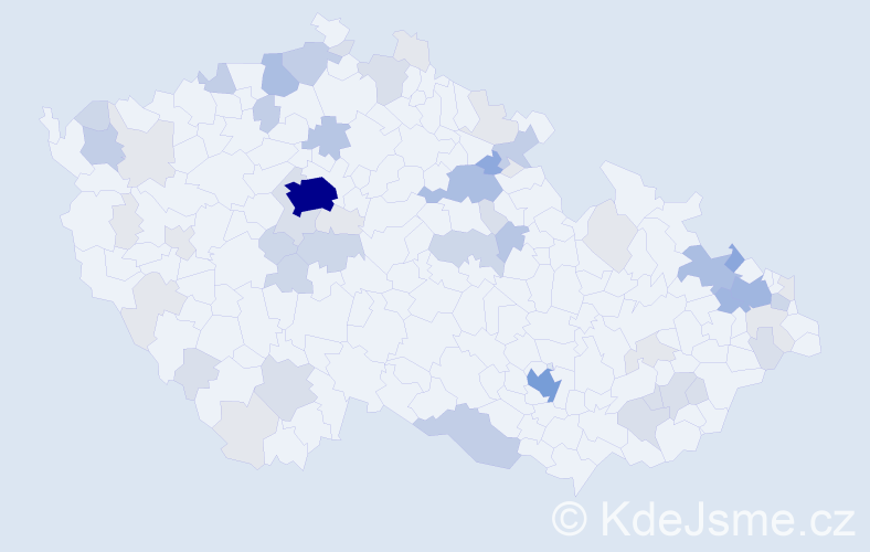Příjmení: 'Stein', počet výskytů 192 v celé ČR