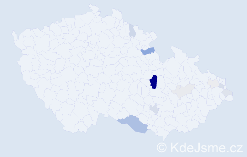 Příjmení: 'Piscová', počet výskytů 34 v celé ČR