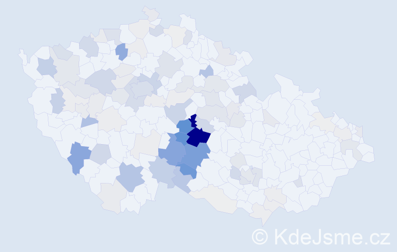 Příjmení: 'Medová', počet výskytů 370 v celé ČR