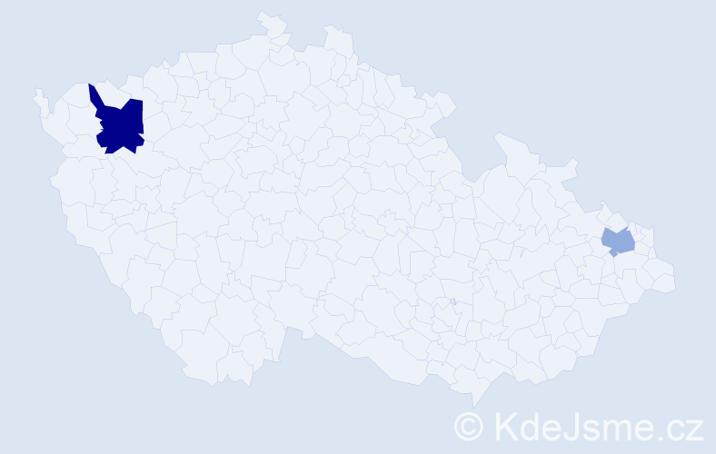 Příjmení: 'Kaschner', počet výskytů 3 v celé ČR