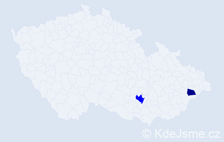 Příjmení: 'Baratka', počet výskytů 5 v celé ČR