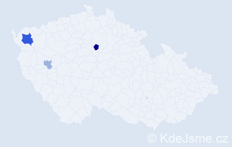 Příjmení: 'Bajerlová', počet výskytů 4 v celé ČR