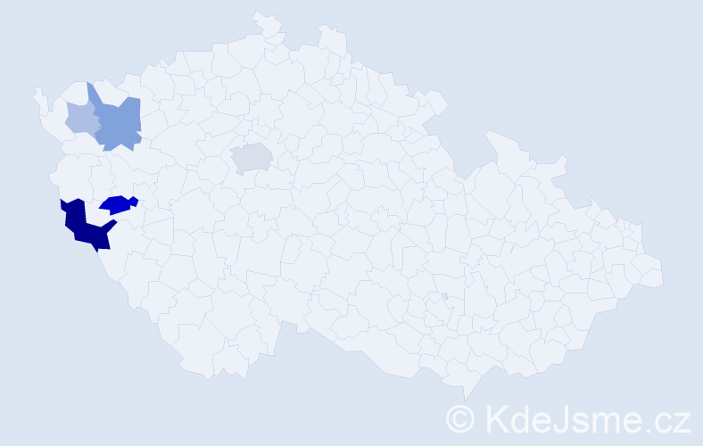 Příjmení: 'Kamic', počet výskytů 12 v celé ČR