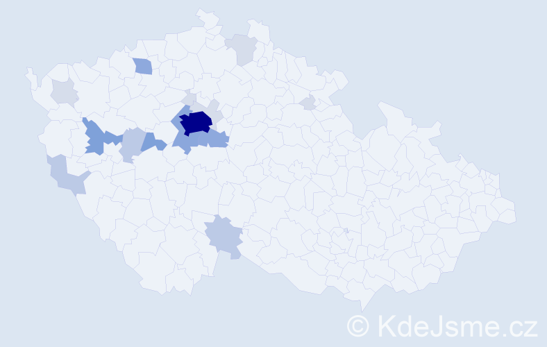 Příjmení: 'Puchmertlová', počet výskytů 50 v celé ČR