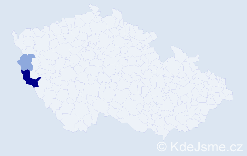 Příjmení: 'Vasuk', počet výskytů 6 v celé ČR