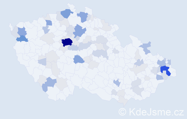 Příjmení: 'Malinovský', počet výskytů 262 v celé ČR
