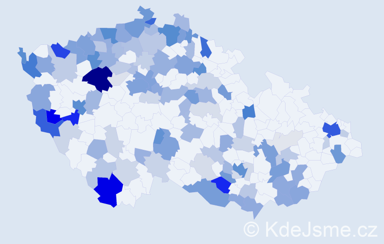 Příjmení: 'Mai', počet výskytů 358 v celé ČR