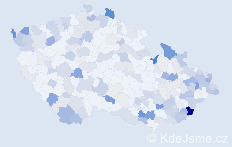 Příjmení: 'Beňo', počet výskytů 503 v celé ČR