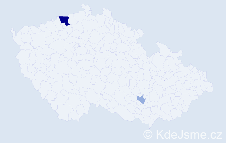 Příjmení: 'Abad', počet výskytů 3 v celé ČR