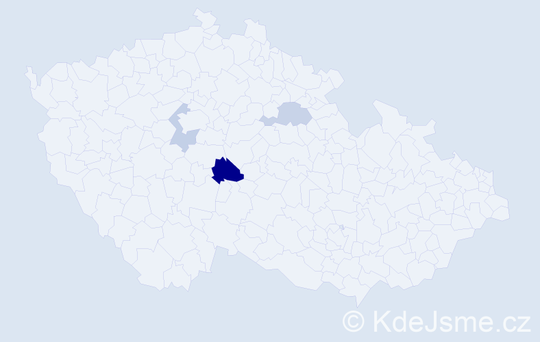 Příjmení: 'Golovin', počet výskytů 5 v celé ČR