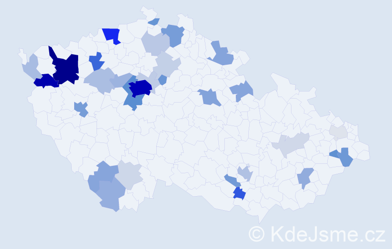 Příjmení: 'Popova', počet výskytů 146 v celé ČR