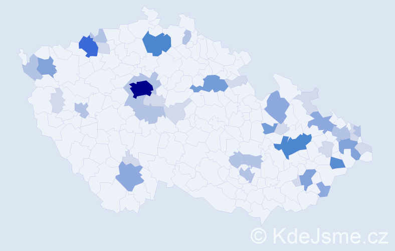 Příjmení: 'Gallo', počet výskytů 119 v celé ČR