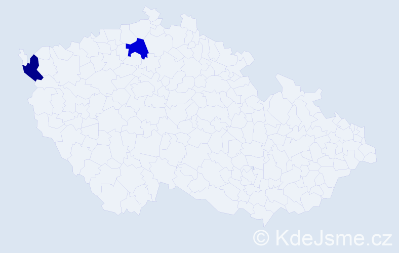 Příjmení: 'Brandonová', počet výskytů 2 v celé ČR