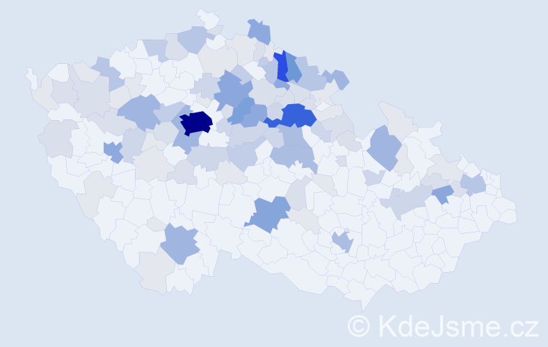 Příjmení: 'Hamáčková', počet výskytů 371 v celé ČR