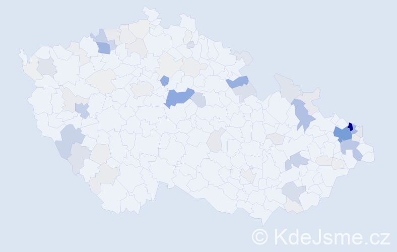 Příjmení: 'Kroščen', počet výskytů 415 v celé ČR