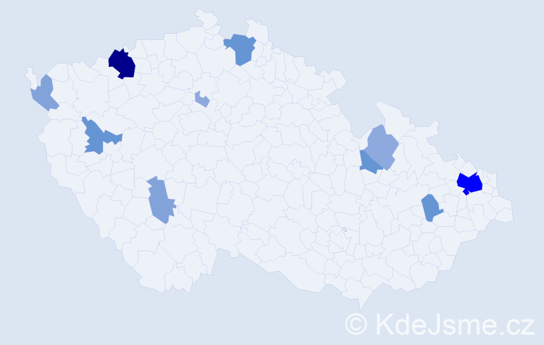 Příjmení: 'Compelová', počet výskytů 32 v celé ČR