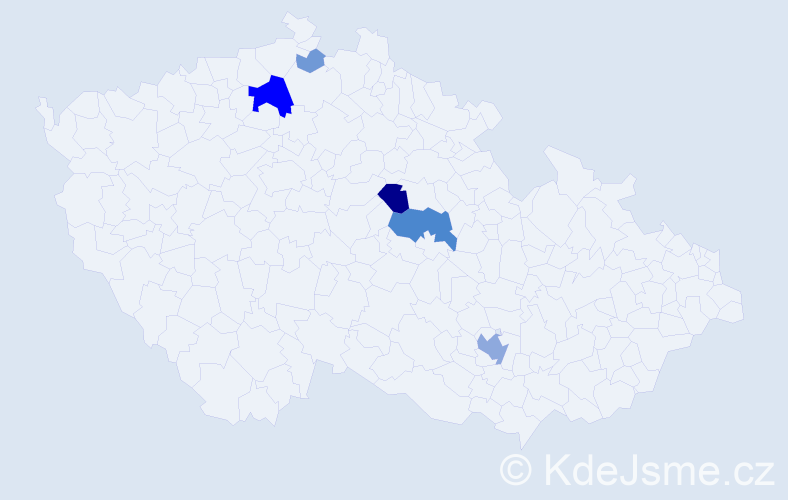 Příjmení: 'Macel', počet výskytů 16 v celé ČR