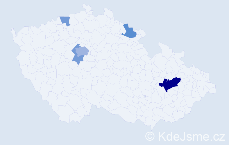Příjmení: 'Evers', počet výskytů 11 v celé ČR